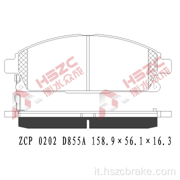 Brake ceramica FMI D855 per Nissan